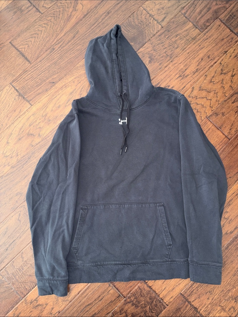 Black Men's Hoodie with Logo